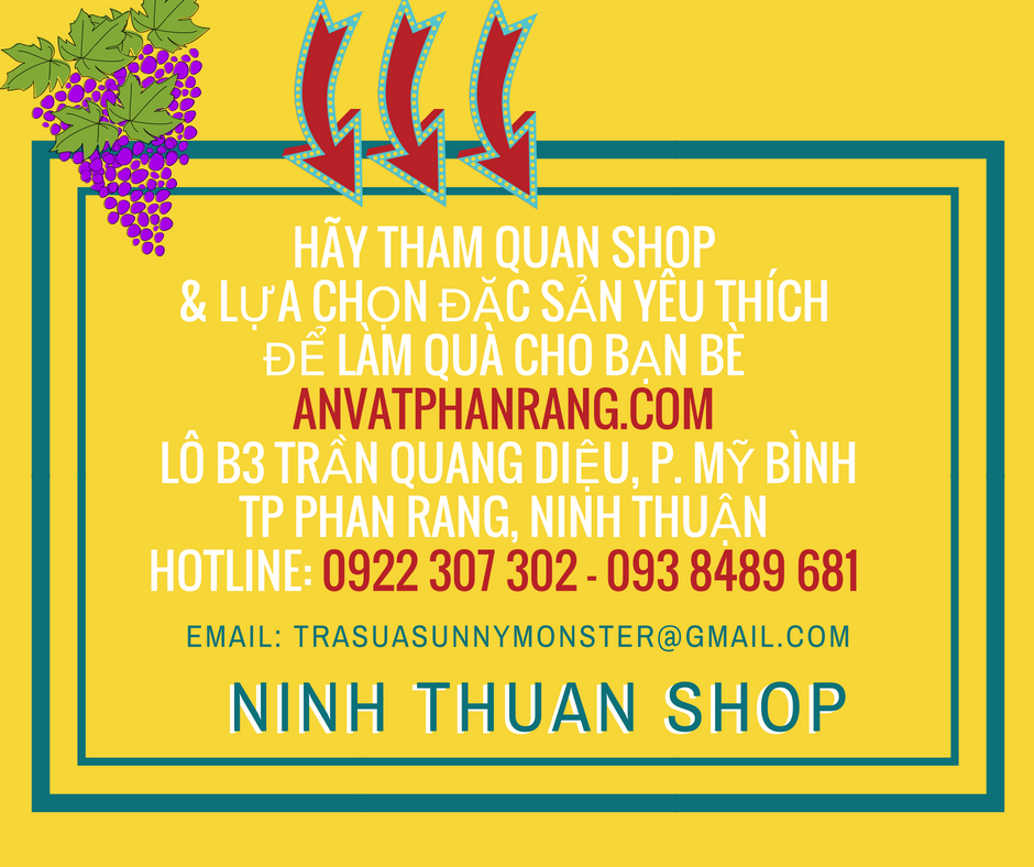 Đặc sản sạch Ninh Thuận